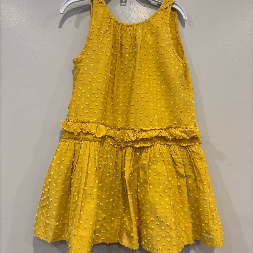Burberry Yellow Sleeveless Kids Dress